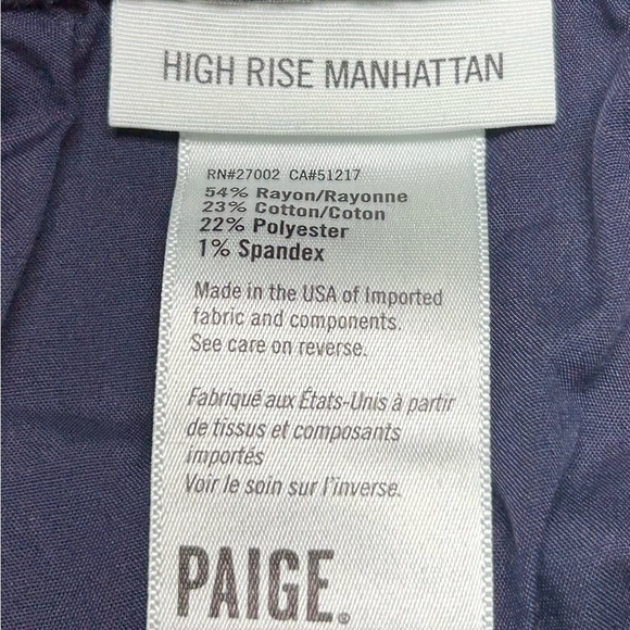 Paige High Rise Manhattan Gardena Bootcut Jeans Size 32 - Picture 5 of 9